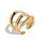 Anillo ajustable de triple linea liso 20mm
