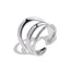 Anillo ajustable de triple linea liso 20mm