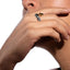 Anillo ajustable de esferas lisas encontradas 14mm