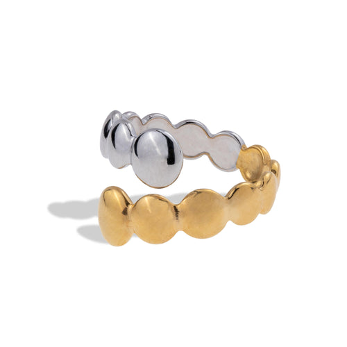 Anillo ajustable de esferas lisas encontradas 14mm