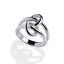Anillo con aros entrelazados 17mm