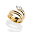 Anillo de serpiente en espiral y cristal en gota 18mm