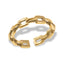 Anillo ajustable eslabones rectangulares 4mm