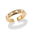 Anillo ajustable cristales corazon gota y ovalo 5mm
