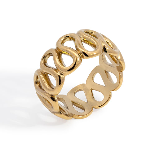 Anillo de ondas infinitas 9mm