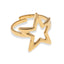 Anillo ajustable con silueta de estrella 20mm