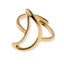 Anillo ajustable con silueta de luna 21mm