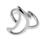 Anillo ajustable con silueta de luna 21mm