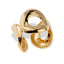 Anillo ajustable de circulos martillados 18mm