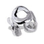 Anillo ajustable de circulos martillados 18mm