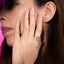 Anillo ajustable con trebol de la suerte 9mm