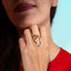 Anillo liso irregular minimalista 2mm