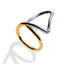 Anillo liso irregular minimalista 2mm