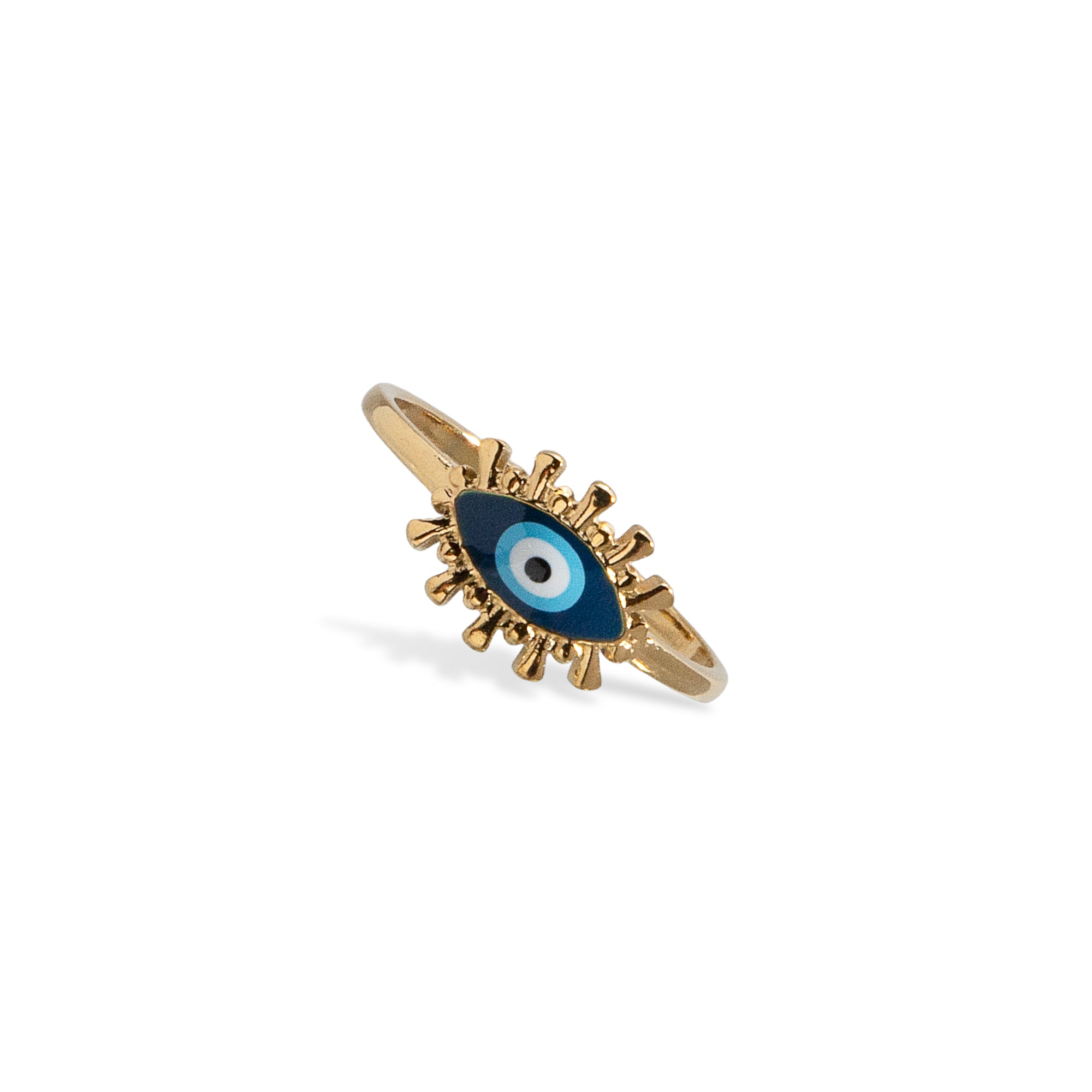 Anillo ajustable ojo con pestañas 10mm
