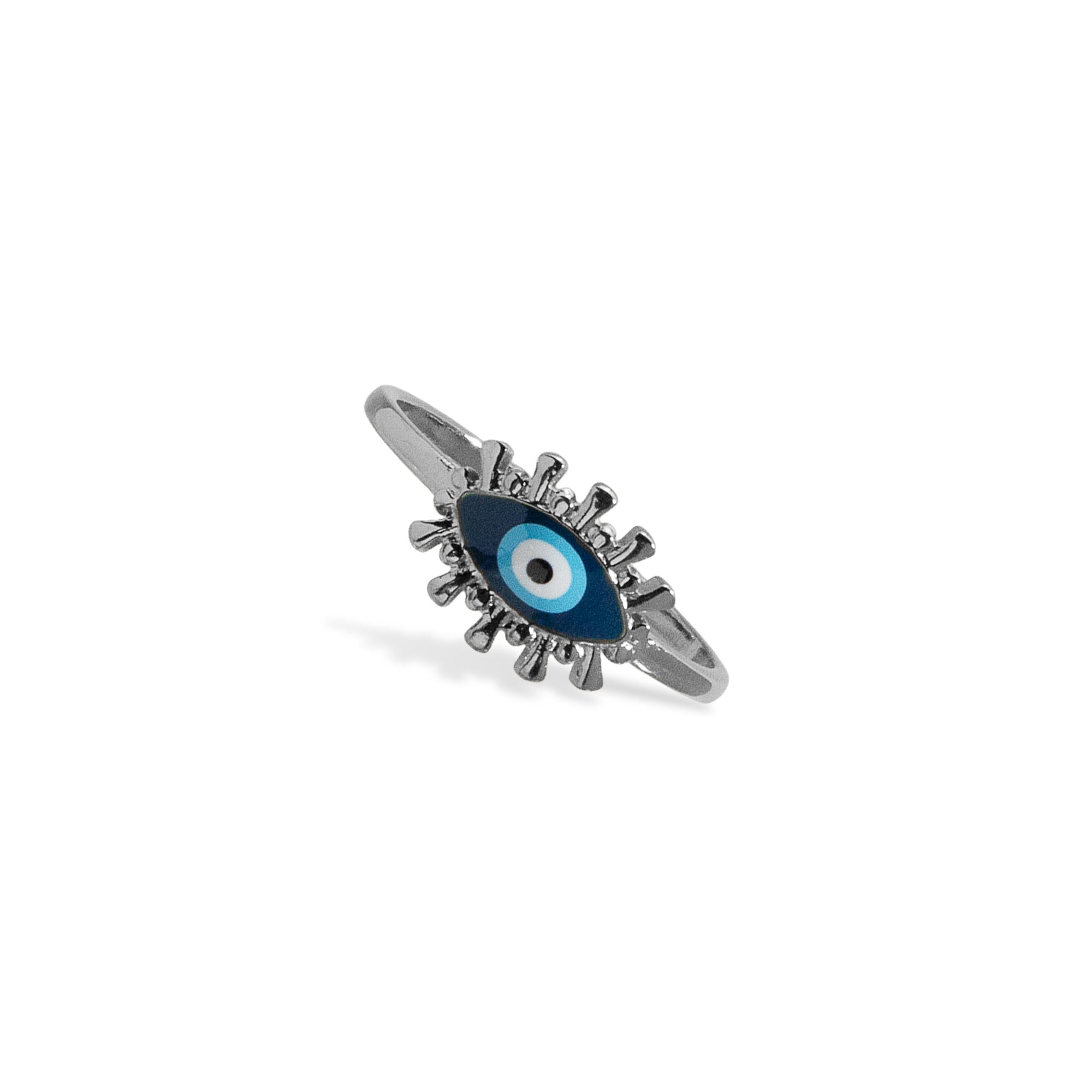 Anillo ajustable ojo con pestañas 10mm