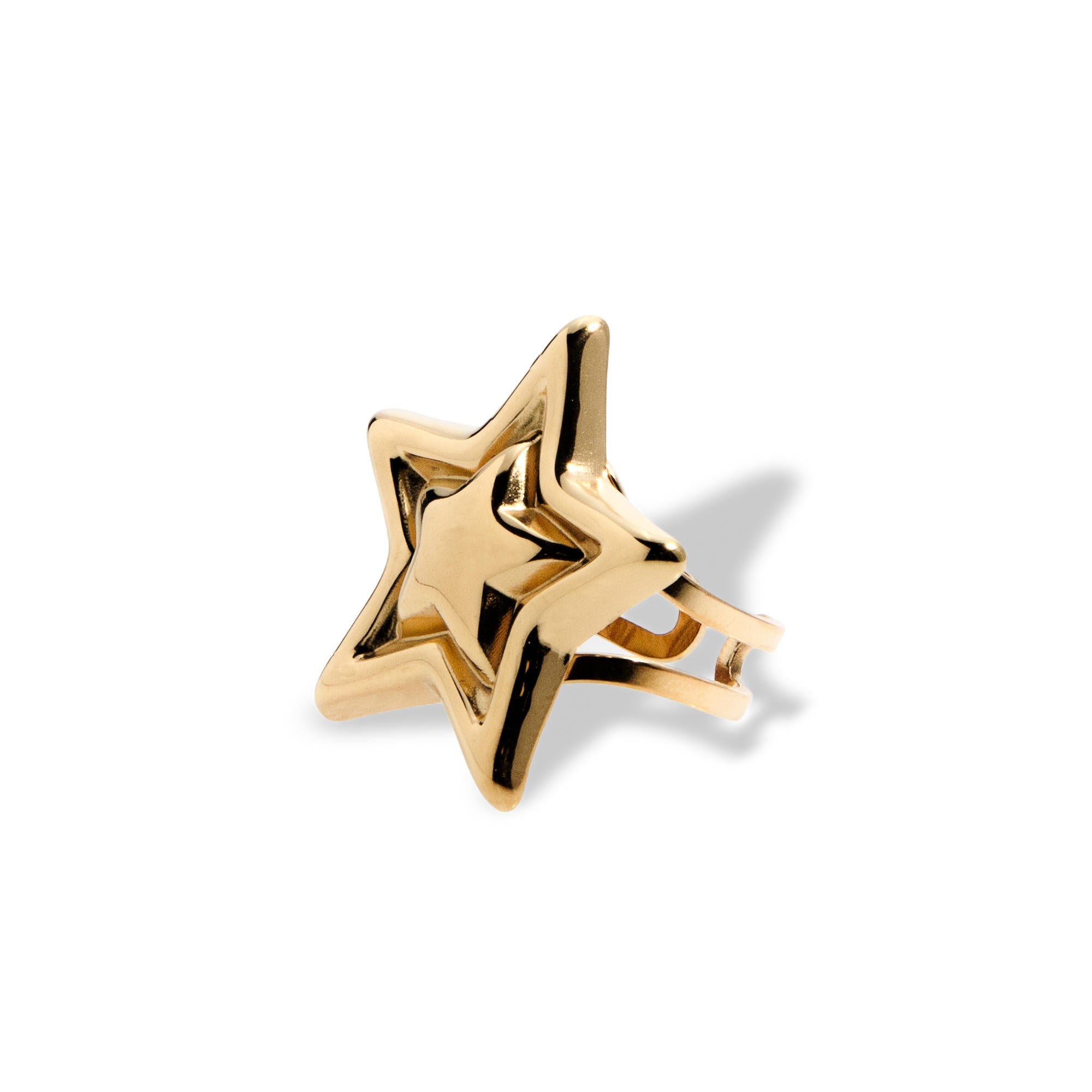 Anillo ajustable estrella lisa 28mm