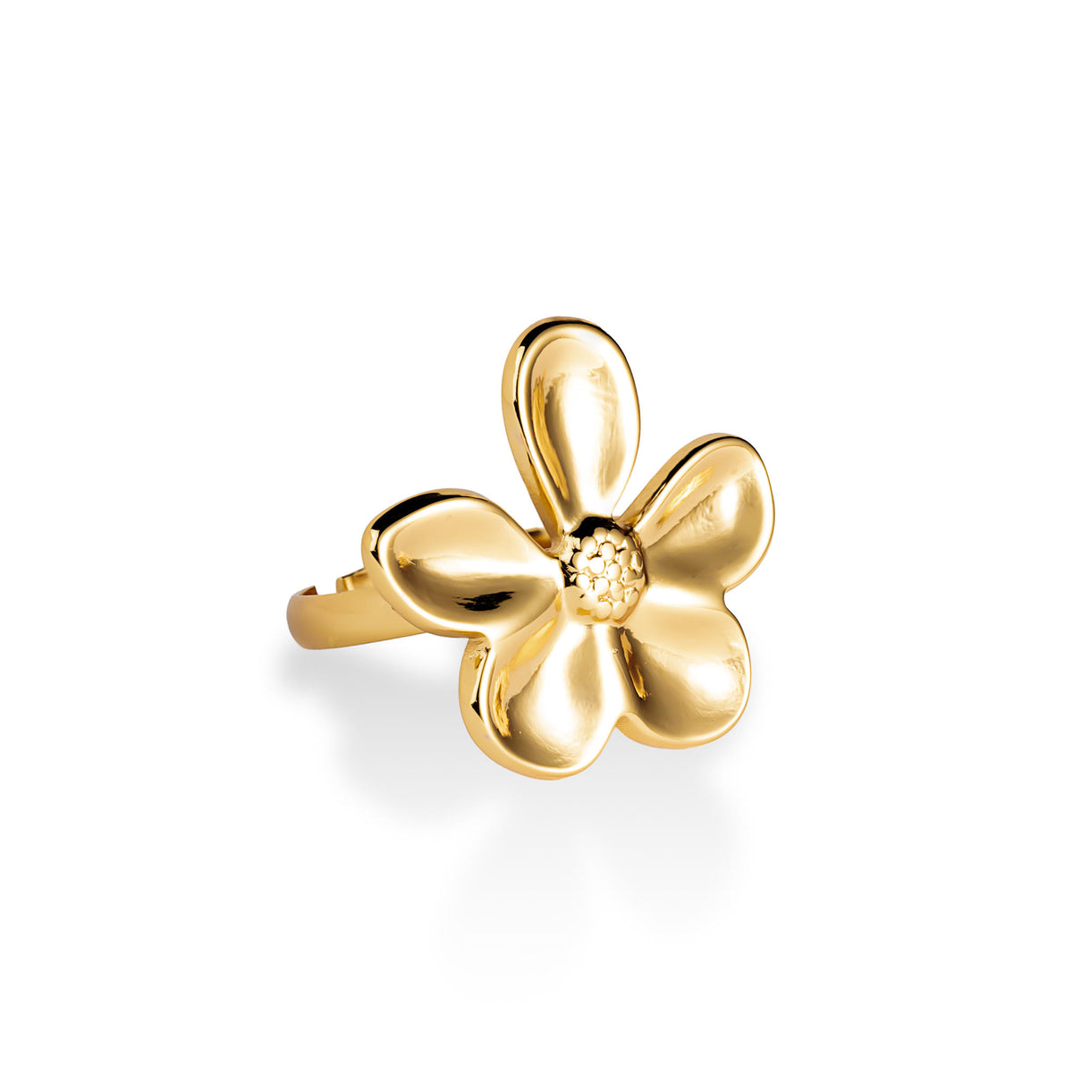 Anillo ajustable flor de 5 petalos 27mm
