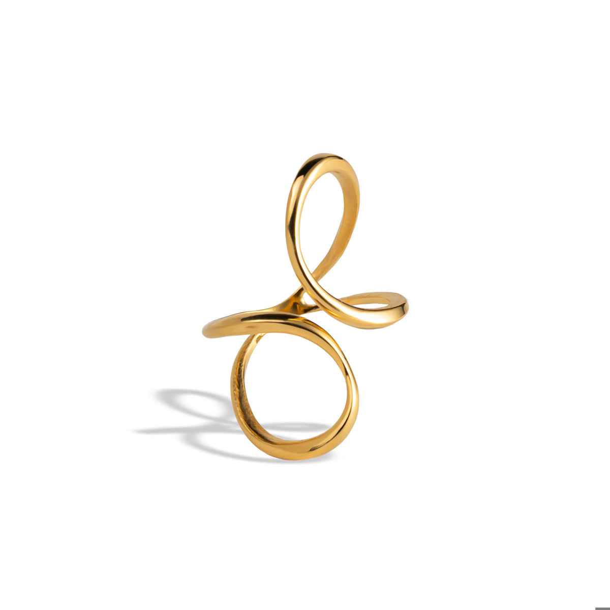 Anillo ajustable sencillo de silueta 20mm