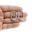 Arracada irregular lisa 33mm
