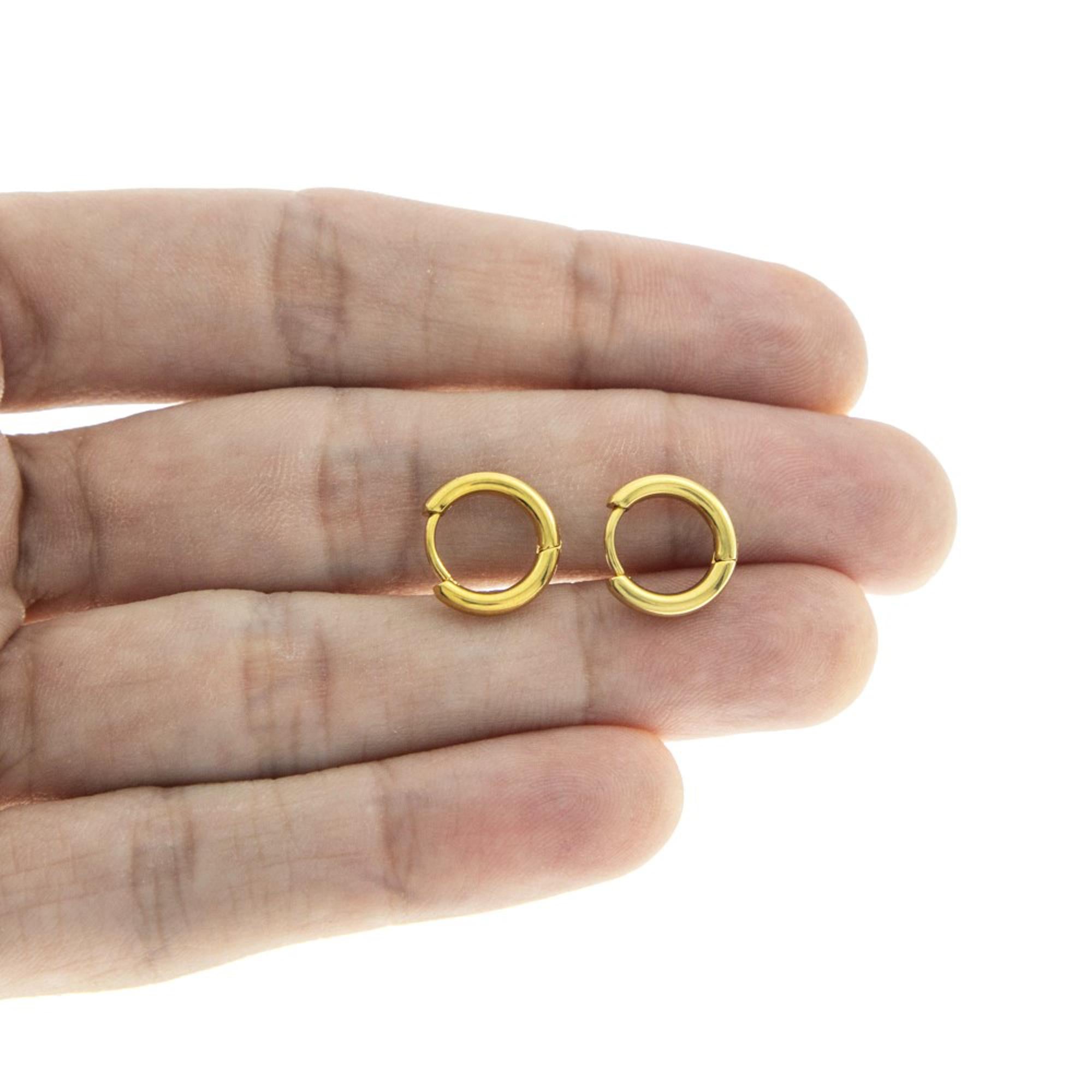 Arracada tubular lisa 12mm
