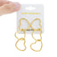 Arete largo triple corazon 60mm