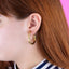 Media arracada tubular lisa 36mm