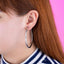 Media arracada tubular lisa 6cm