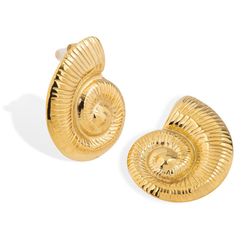 Arete de caracol texturizado 28mm