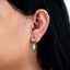 Arete doble pez  aperlado 48mm