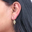 Arete gota irregular lisa 34mm