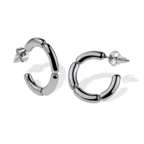 Arracada con diseño segmentado 22mm