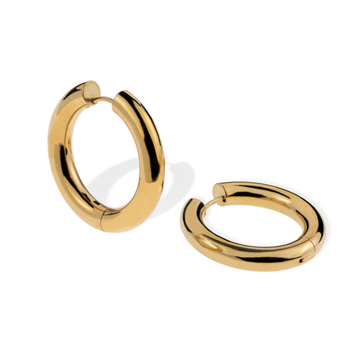 Arracada tubular lisa 29mm