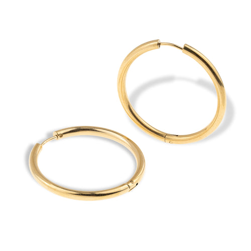 Arracada tubular lisa 36mm