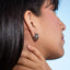 Arracada silueta irregular corazon 20mm