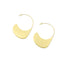 Arete con colgante irregular plano 34mm