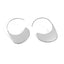 Arete con colgante irregular plano 34mm