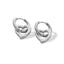 Huggies con silueta de corazon colgante 24mm