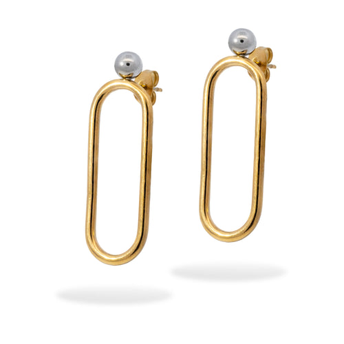 Arete largo tubular ovalado 37mm