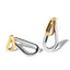 Arete doble silueta gota lisa 28mm