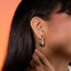 Arracada octagonal lisa 30mm
