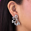 Arete media flor texturizada 39mm