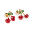 Arete de cerezas esmaltadas 15mm