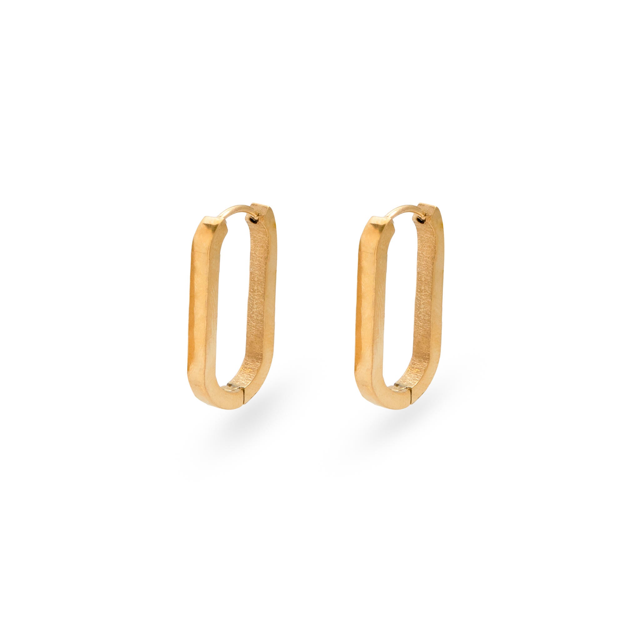 Aretes ovalados lisos 26mm