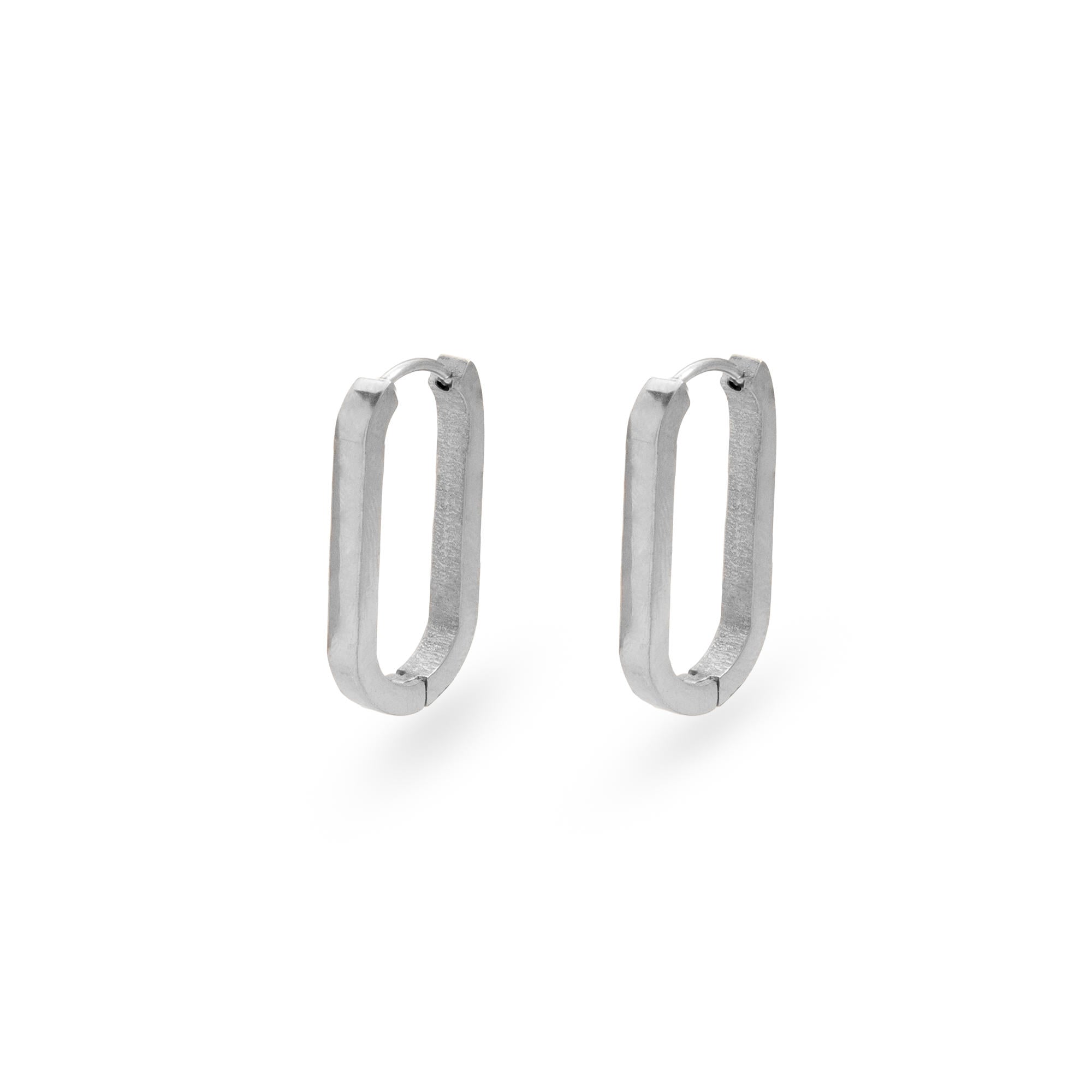Aretes ovalados lisos 26mm