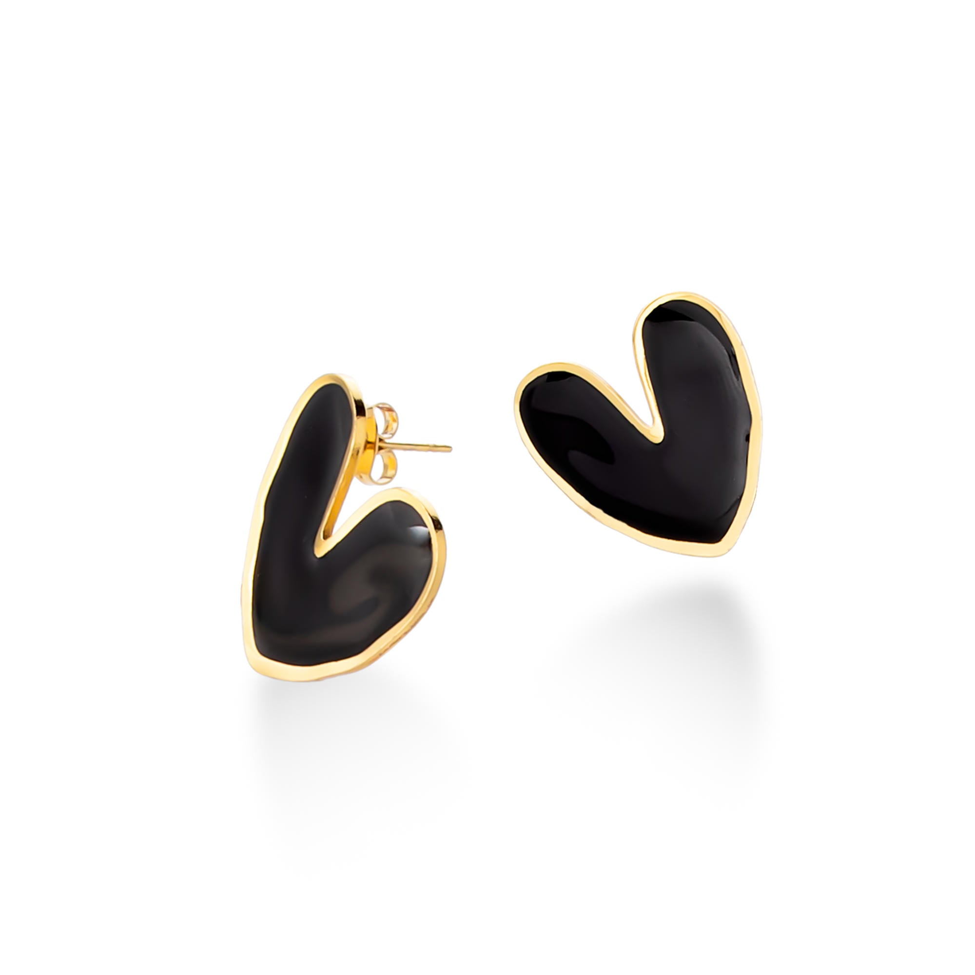 Arete corazon esmaltado biselado 25mm