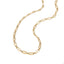 Cadena de eslabon grano de cafe alargado diamantado 50cm