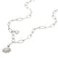 Collar eslabon largo sol y cristal 45cm