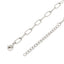 Collar eslabon largo sol y cristal 45cm