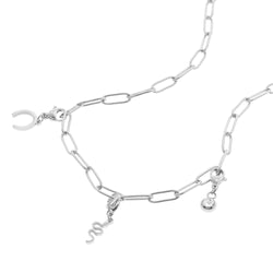 Collar herradura vibora y cristal 45cm