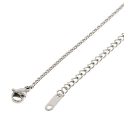 Collar doble corazon liso 45cm